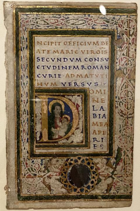 "Leaf from a Book of Hours," Flemish, c. 1480-1490. (Michael Centore)