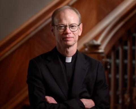 Holy Cross Fr. Robert Dowd, president of the University of Notre Dame in Indiana, is pictured in a Dec. 3, 2023, photo. (OSV News/University of Notre Dame/Matt Cashore)