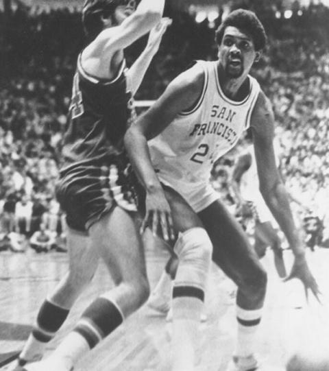 Bill Cartwright, playing for the University of San Francisco Dons (Courtesy of the University of San Francisco)