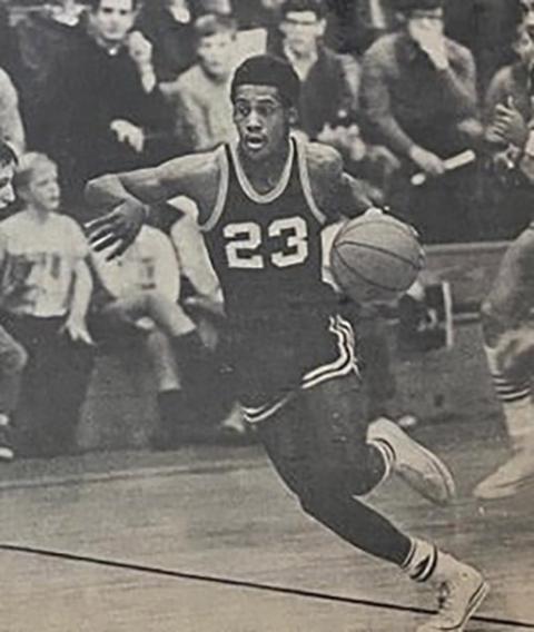 Lloyd Walton of Chicago's Mount Carmel High School in 1971 (Courtesy of Lloyd Walton)