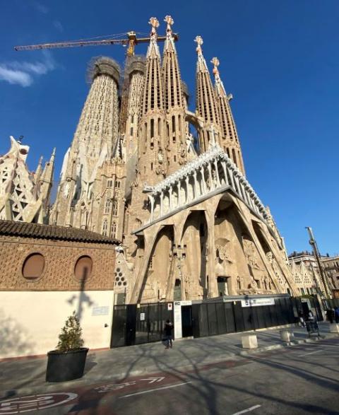 The Basilica of the Holy Family, or Sagrada Família, in Barcelona, Spain, is seen in this March 13, 2020, photo. Pope Leo XIV will visit the famed basilica, designed by renowned Spanish architect Antoni Gaudí, during his visit to Spain June 6-12, 2026. (OSV News/Reuters/Nacho Doce)