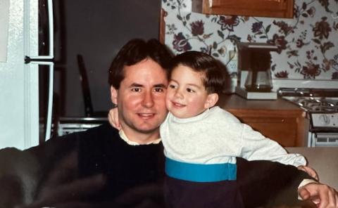 Robert Bernu and his son David in 1993 (Courtesy of Robert Bernu)