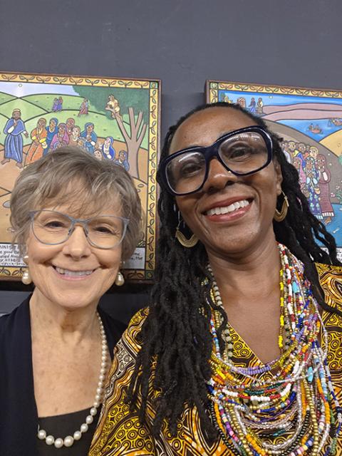 Rita Houlihan, left, and Laura James pose for a photo. (Courtesy of Laura James)