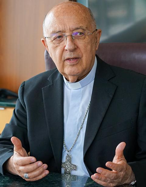 Cardinal Pedro Barreto Jimeno, retired archbishop of Huancayo, Peru (Courtesy of St. Louis University/Kasi Williamson)