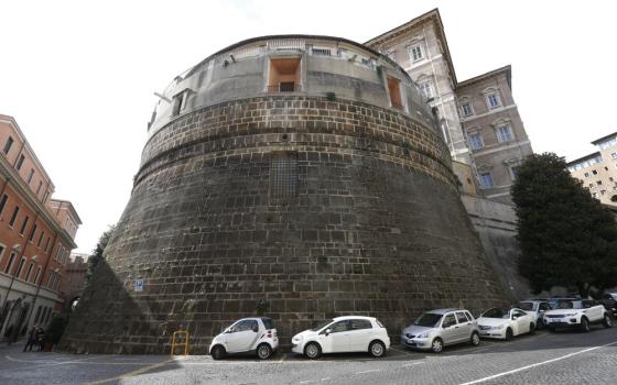 The tower of the Institute for the Works of Religion, often referred to as the Vatican bank, is pictured in this 2019 photo file photo. (CNS/Paul Haring)