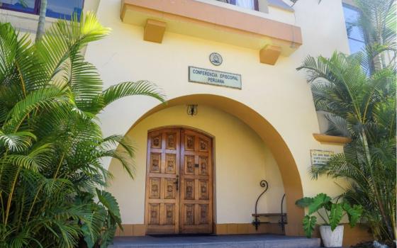 The front entrance of the Peruvian bishops' conference headquarters is seen Aug. 15, 2024. (OSV News/Courtesy Peruvian bishops' conference)