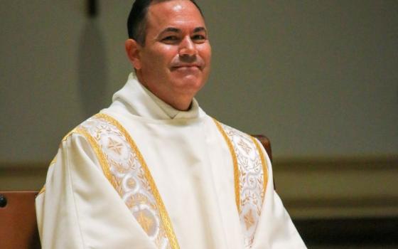 Deacon Scott-Vincent Borba is seen at his transitional diaconate ordination June 21, 2025, at St. Charles Borromeo Church in Visalia, Calif. He was ordained to the priesthood at the same church May 23, 2026. (OSV News /Diocese of Fresno/Elenore Oliva)