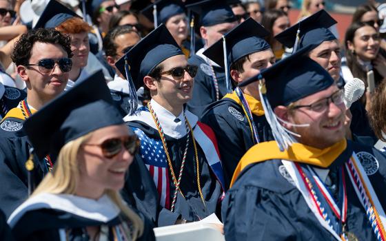 New graduates are pictured during commencement at Villanova Stadium in Villanova, Pennsylvania, on May 19, 2026. (Courtesy of Villanova University)