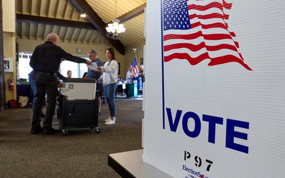 Voters cast their ballots at a polling station in El Dorado Hills, California, Nov. 4, 2025. (OSV News/Reuters/Fred Greaves)