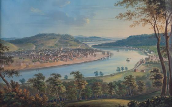 John Caspar Wild painted "View of Cincinnati From Covington" in 1835, as the city was booming. (Wikimedia Commons/Google Art Project/Cincinnati Museum Center)