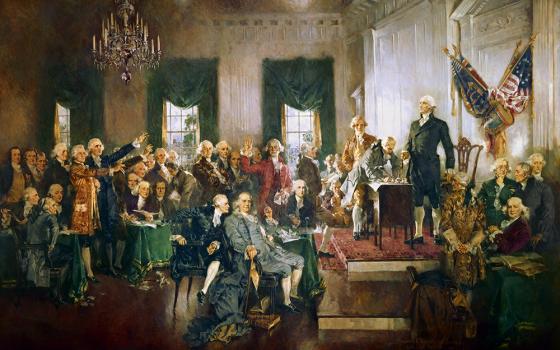"Scene at the Signing of the Constitution of the United States," painted by Howard Chandler Christy in 1940. (Wikimedia Commons/U.S. Capitol)